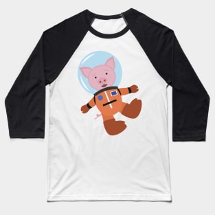 Pig in space suit Baseball T-Shirt